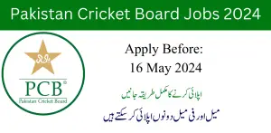 Pakistan Cricket Board PCB Jobs 2024 Online Apply Advertisement Last Date